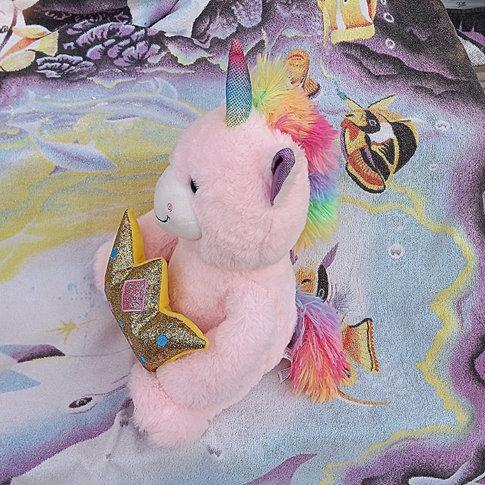 Peek a boo child's animated unicorn princess crown
